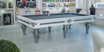 Capri: Biliardo Elegante in Stile Antico per Gioco all'Italiana by Biliardi MBM srls