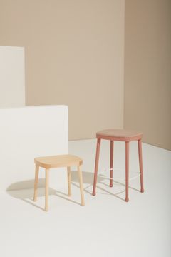 FRISÉE 258/260 - High solid wood stool with footrest by Billiani - view 9