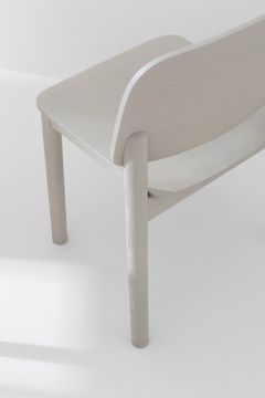 WHITE 135 - Ash stool with integrated cushion by Billiani - view 8