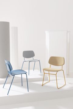 DOLL 555 - High beech stool with integrated cushion by Billiani - view 3