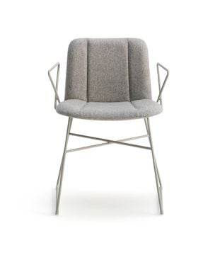 HIPPY 638 - Fabric chair with armrests by Billiani