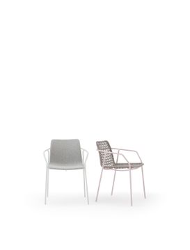 SEY 691 - Nautical rope easy chair with armrests by Billiani