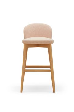 SPY 666 - High upholstered fabric stool with footrest by Billiani