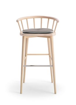 W. 607 - High beech stool by Billiani