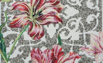 TULIPS GREY - Glass mosaic by Bisazza - view 2