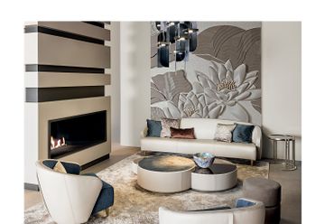 Ninfea Decorative Panel by Bizzotto Italia