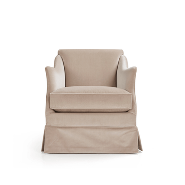 MARK - Velvet armchair with armrests by Blasco - view 4