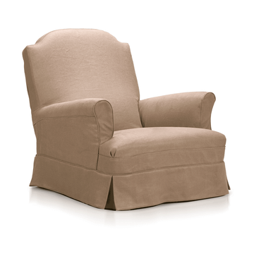 NADIA - Linen armchair with armrests by Blasco - view 3