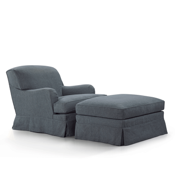 SCOTT - Linen armchair with armrests by Blasco - view 2