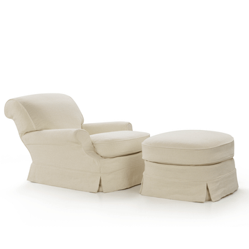 TAYLOR - Linen armchair with armrests by Blasco - view 3