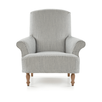 MARIE - Linen armchair with armrests by Blasco - view 2