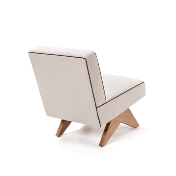 BIRDIE LOUNGE - Linen armchair by Blasco - view 2