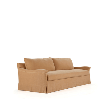 RIVOLI - 3 seater linen sofa with castors by Blasco - view 2
