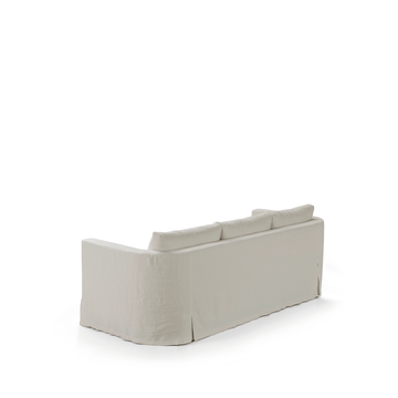 FRANK - 3 seater chenille sofa with castors by Blasco - view 2