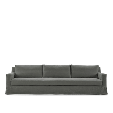 ISLAND - Corner sectional linen sofa by Blasco
