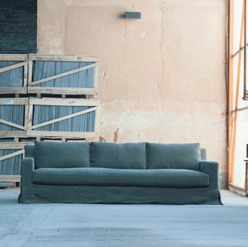 ISLAND - 4 seater linen sofa by Blasco - view 8