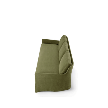 MERCURY - 3 seater fabric sofa with castors by Blasco - view 3