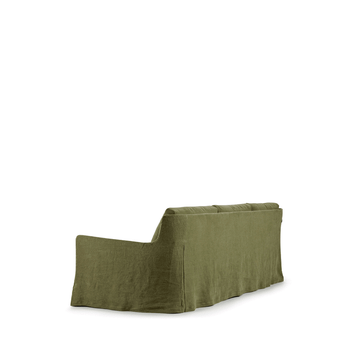 MERCURY - 3 seater fabric sofa with castors by Blasco - view 2