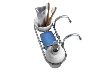 Soap rack + dispenser + toothbrush holder by BLEU PROVENCE