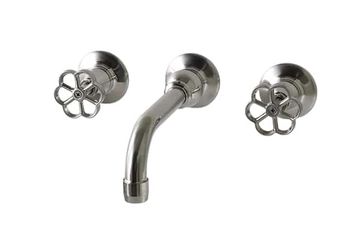 Wall mounted 3 holes straight spout by BLEU PROVENCE