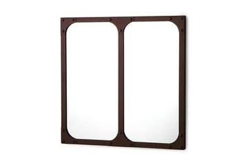 Industrial square mirror 60×60 by BLEU PROVENCE