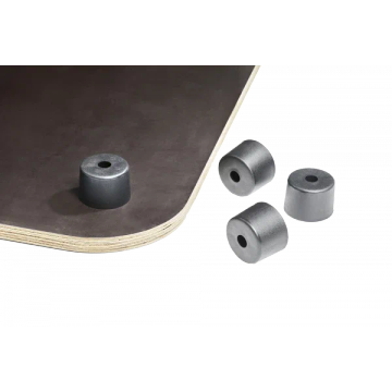 Base plate with feet for stool GROW | Wood Black by Blomus