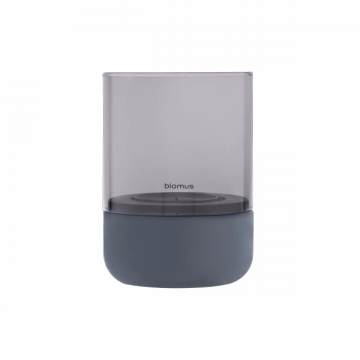 CALMA Lantern Steel Gray/Smoke Size S by Blomus