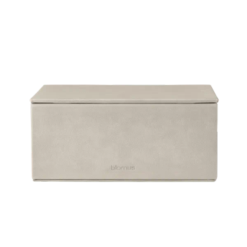 SAHLA Storage Box Nomad L, PU leather box, beige by Blomus