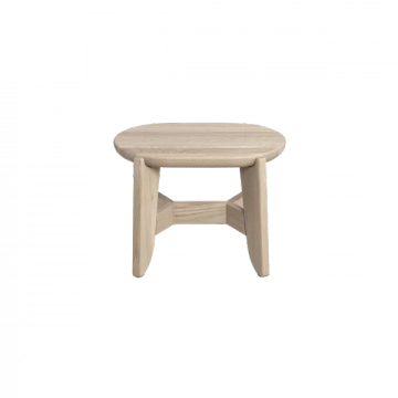 ELI oak step stool, 30 cm, Wood color by Blomus
