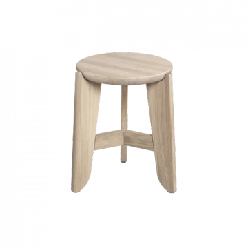 ELI stool made of oak in wood, 45 cm high by Blomus