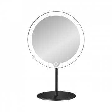 MODO LED Cosmetic Mirror Black 5x by Blomus