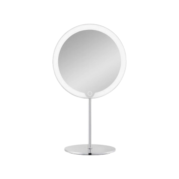 MODO LED Cosmetic Mirror Stainless Polished 5x by Blomus