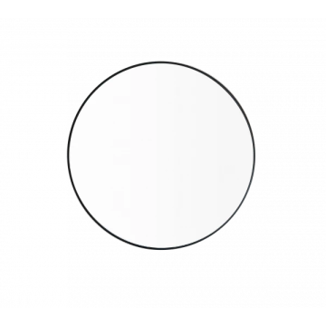 RIM Wall Mirror Black M Ø 50 cm by Blomus