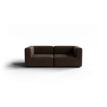 TASI 2-seater sofa combination in espresso with kvadrat moss by Blomus