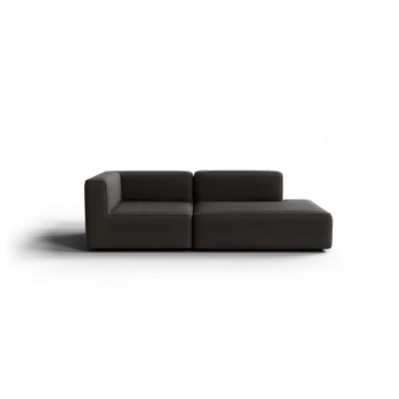 TASI 2-seater sofa, open end right, taupe bouclé by Blomus