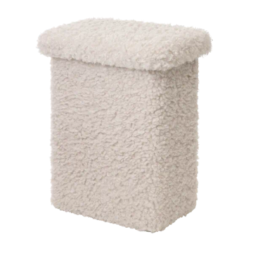 TEDDY T Stool Moonbeam | Fluffy soft & versatile by Blomus