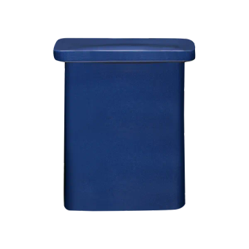 TOKI ceramic stool Mazarine Blue T-shape by Blomus