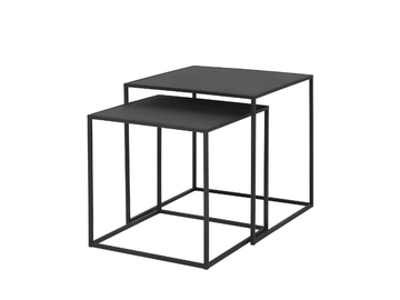 FERA - Square powder coated steel coffee table by Blomus - view 2