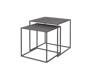 FERA - Square powder coated steel coffee table by Blomus - view 3