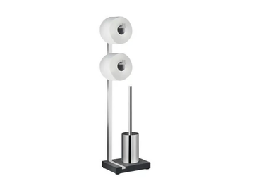 MENOTO - Stainless steel toilet brush / toilet roll holder by Blomus - view 2
