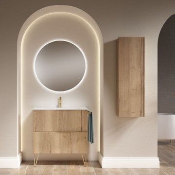 LEMON Wall-hung Bathroom Vanity with ceramic countertop by Blubbain