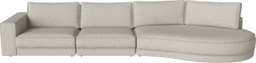 Noora 3 Modules w. open end rounded large – right by Bolia
