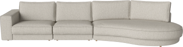 Noora 3 modules w. open end rounded small – right by Bolia