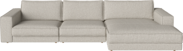 Noora 3 modules with grand chaise longue 370 x 190/127 cm - right by Bolia