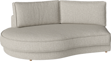 Noora Module – open end rounded left – 195 x 146/107 cm by Bolia
