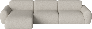 Núvol 3 Modules with small corner and chaise longue - left by Bolia