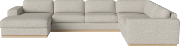 Sepia 7 seater cornersofa w. chaise longue left by Bolia