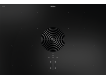 Pure induction cooktop with integrated cooktop extractor Recirculation PURU2 by BORA
