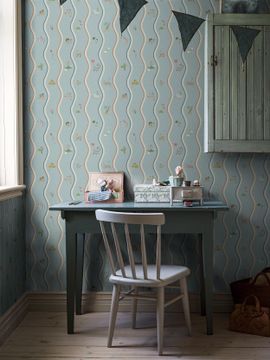 Wavy Stripe Animals 9871W by Borastapeter