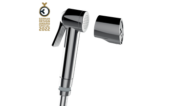 Shower set with ABS APICE shut-off handspray by Bossini